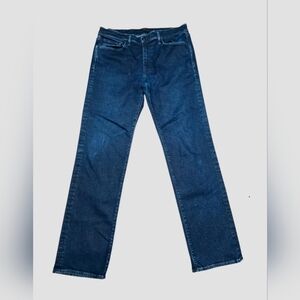 Joes Jeans The Classic Mens 36X35 Blue Dark Wash Straight Leg Stretch Denim